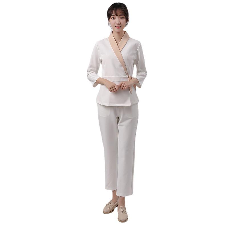 Duozhi Beautician Uniform for Women - Spa, Sauna, and Skin Care