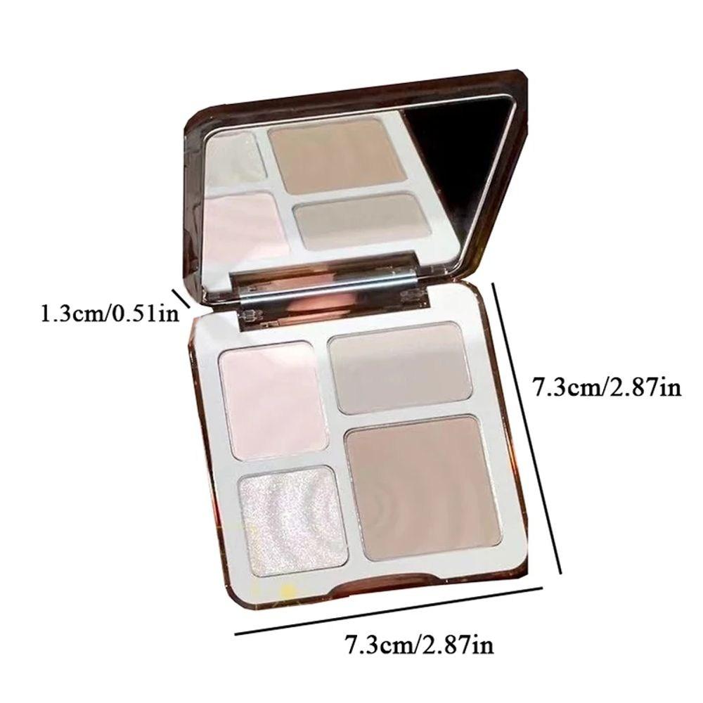 Палитра хайлайтеров для контурирования лица, косметика, осветлитель, макияж, 4 цвета, матовая палитра, 1 шт., 02 2
