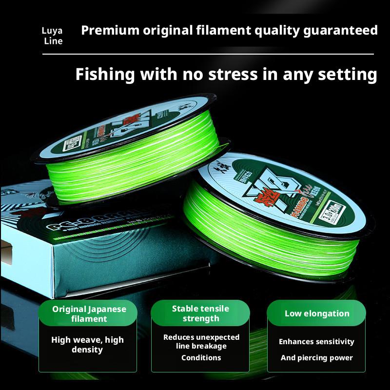 Special 8-Strand PE High Strength Floating Braided Lure Line Japanese Standard Long-Distance Casting Fishing Line Lake River Use