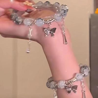 Подвеска в виде бабочки, звезды, луны, цветка, браслет на удачу, изящный браслет для лучших подруг, женщин и девочек