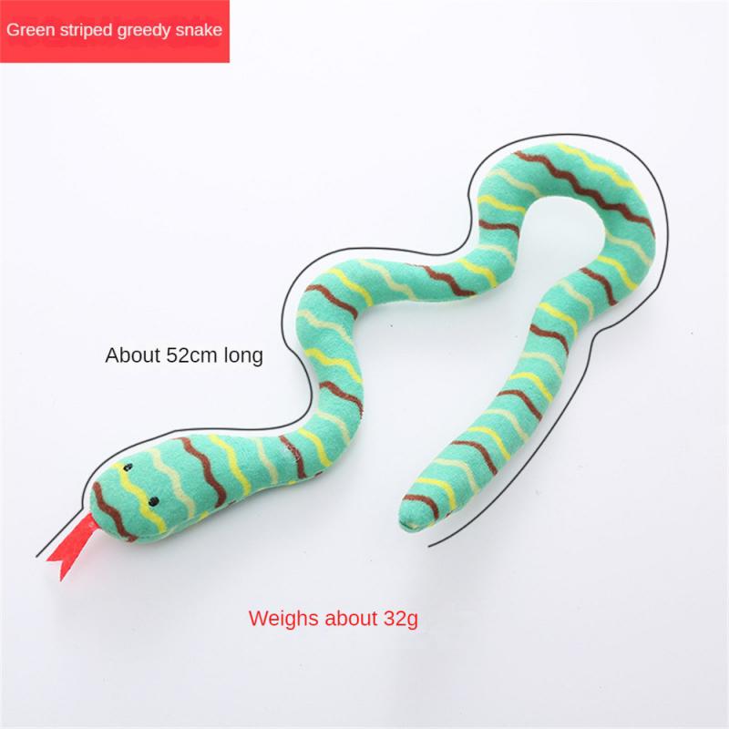 Маленькая интерактивная игрушка для кошек в форме змеи, устойчивая к укусам, с добавлением кошачьей мяты внутри, мягкая игрушка в форме змеи, вес 32 г, товары для кошек, аксессуары для домашних животных