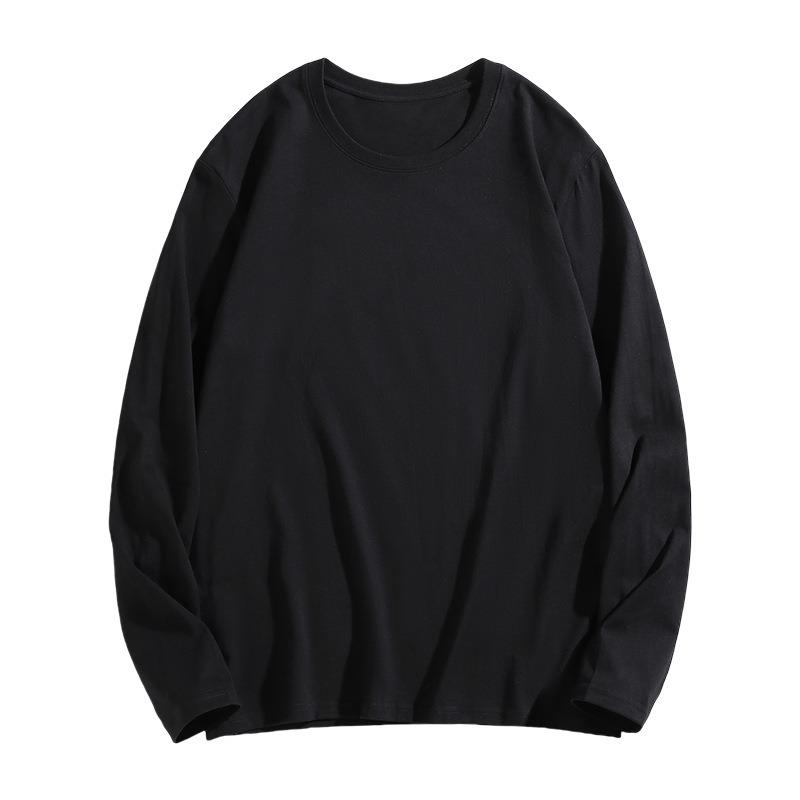 Белая базовая футболка женская из чистого хлопка, весенний простой повседневный топ с длинным рукавом для ношения под одеждой, теплая футболка из немецкого бархата с наплечниками