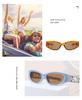 3pcs Pack Classics Square Small Frame Sunglasses Women Personalized Outdoor Cycling Driving Sun Glasses Eyewear Unisex UV400