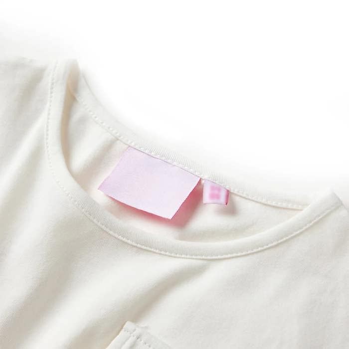 Детское платье цвета экрю с коротким рукавом 92/104/116/128/140