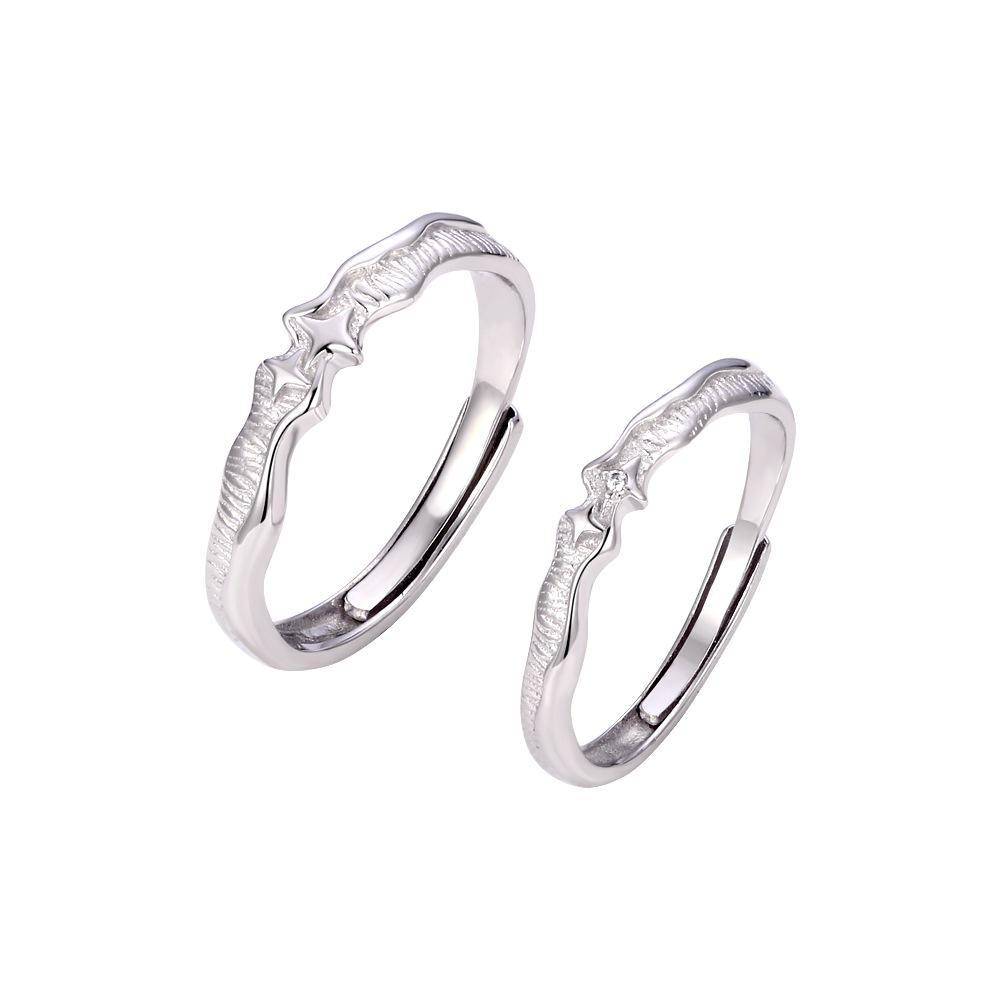 Парные кольца из чистого серебра 999 пробы — модный, креативный и современный дизайн