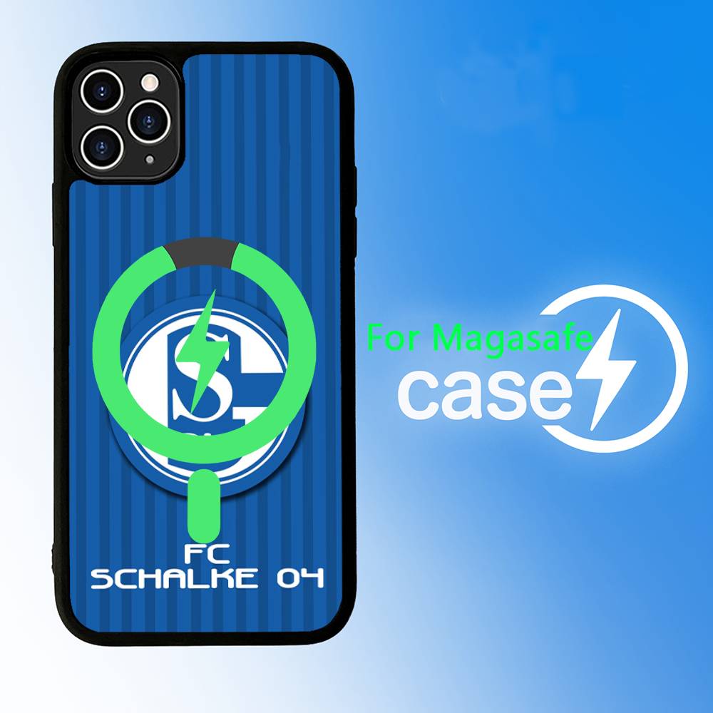S-Schalke 04 For iPhone 17 Air 16 E 15 14 13 12 11 Pro Max Plus PC Shock TPU Cover For Magsafe Phone Cover