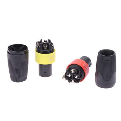 1 шт. 4-полюсный 4-контактный разъем для динамика Nl4Fc, штекер Ом, адаптер аудиокабеля для динамика, поворотная блокировка, 4-контактный гнездовой разъем Speakon, аксессуары