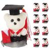 10 Pcs/set Graduation Season Graduation Bear Doll Bouquet School Graduate Gifts
