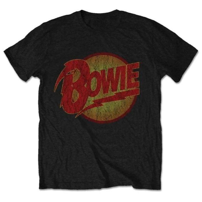 Хлопковая футболка с принтом портрета Ziggy Stardust Дэвида Боуи, унисекс, с коротким рукавом, легенда глэм-рока