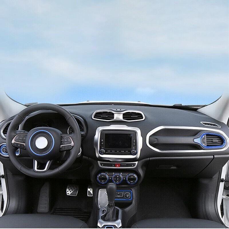 For Jeep Renegade 15-2023 Matte Silver Driver's Side Dash Control Cover Trim