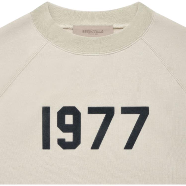 Fear of God Essentials Essentials Коллекция 1977 SS22 Свитшот с круглым вырезом и длинным рукавом из флиса Мужской свитшот Пшеничный FOG-SS22-179