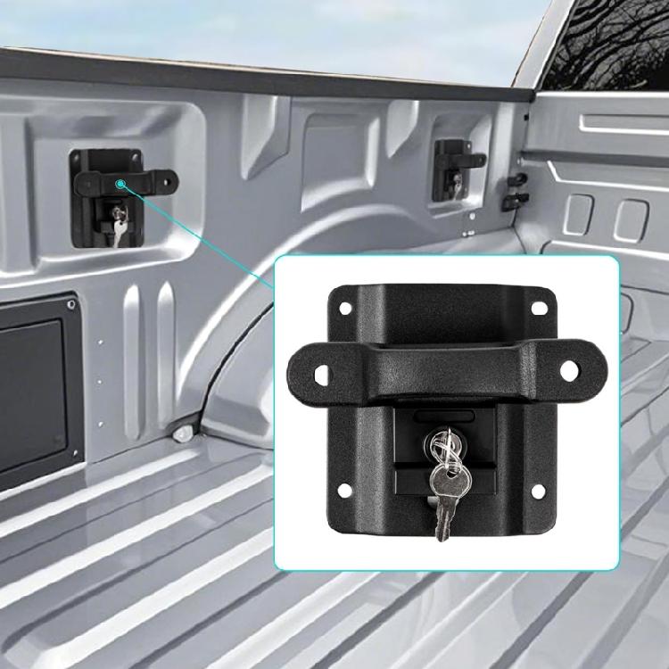 Усиленные крюки для крепления груза с ключом для F150 F250 F350 2015-2025 Набор анкерных точек для кузова грузовика Простая установка