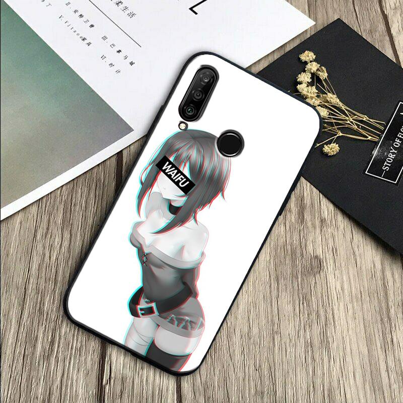 Сугой Сэмпай Аниме Вайфу Сексуальная Девушка Для Huawei Nova 11 Pro 12i 3i 7i 8i 9 10 SE Y60 Y61 Y70 Y72 Y73 Y90 Y91 P20 P30 P40 Lite Чехол