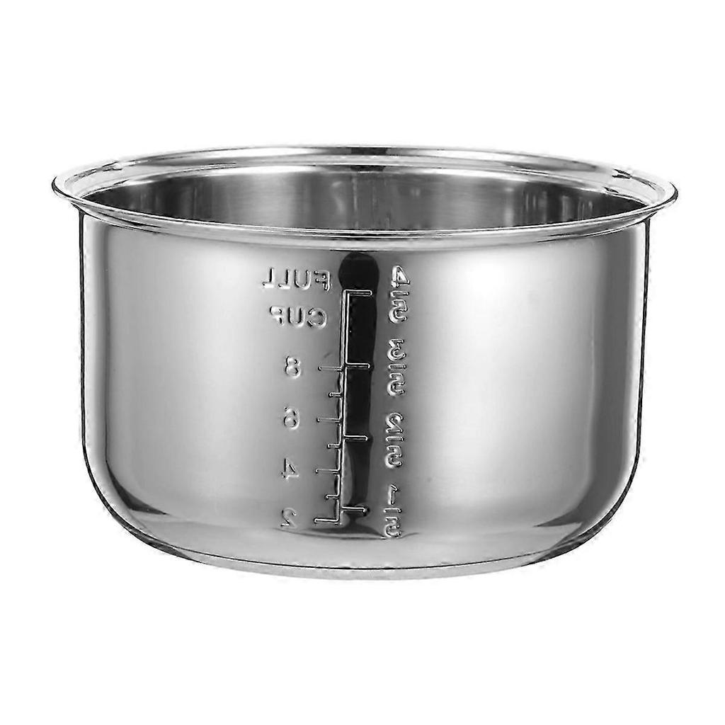 Universal Stainless Steel Inner Pot 4L Replacement for Rice Cooker Electric Cooking Pot for Most Brands less