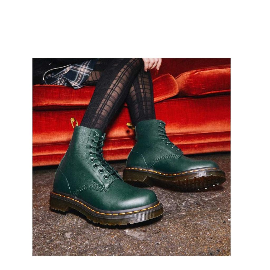 Dr. Martens 1460 Pascal Virginia Waterproof Durable Short Boots Women Boots Moss-Green 26902328