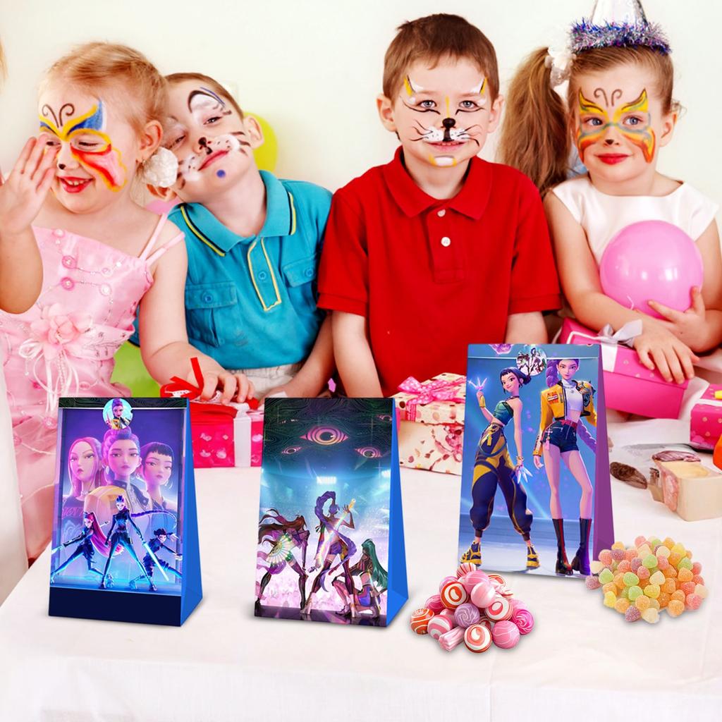 Huntress Candy Paper Bags Birthday Party Gift Bags Wrapped Paper Bags Popcorn Bags