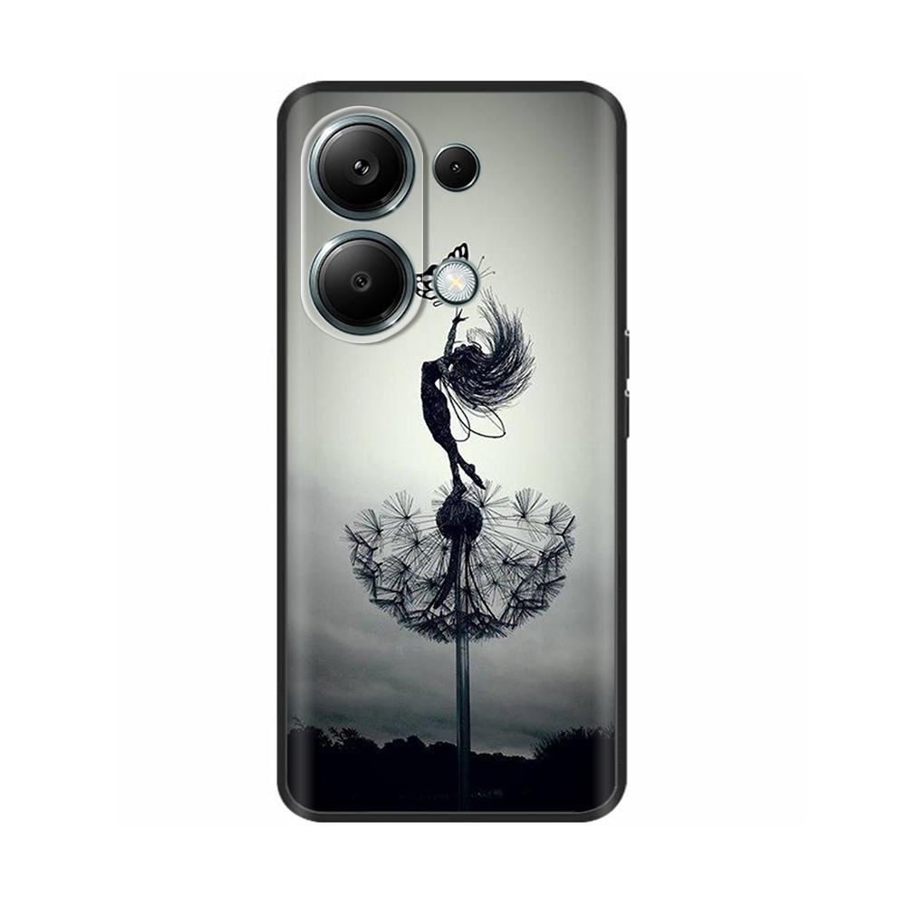 Для Xiaomi Poco M6 Pro Чехол Ударопрочный Силиконовый Крашеный Мягкий Чехол для Телефона Для Xiaomi Poco M6 Чехлы Для Xiaomi PocoM6 Pro Fundas