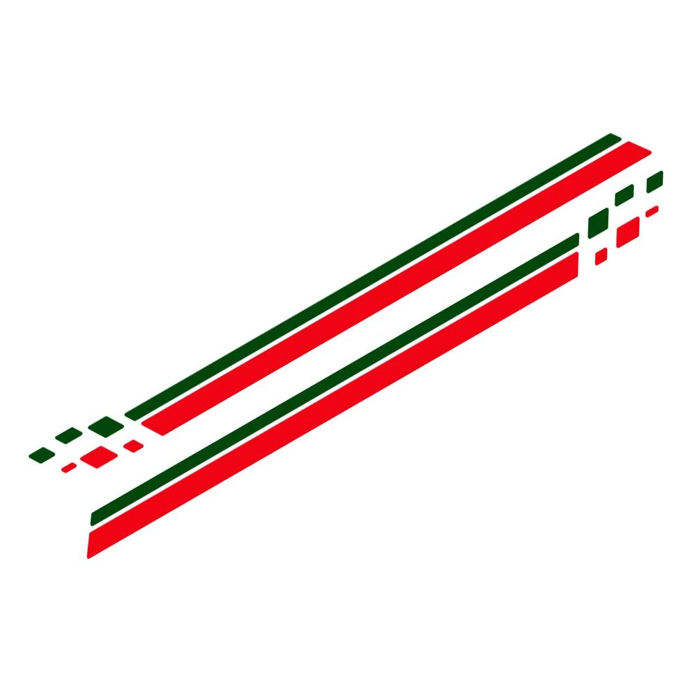 For Alfa Romeo Giulietta 2PCS Car Waist Line Stickers Sport Stripes Styling Vinyl Film Trim Decals Auto SUV Tuning Accessories