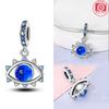 Шармы Серебро Элементы Морской Синевы Подвески-Глаза Подходят для Оригинальных Браслетов Шармы для Женщин Ювелирные Изделия Сделай Сам Изготовление Сделай Сам Подарки