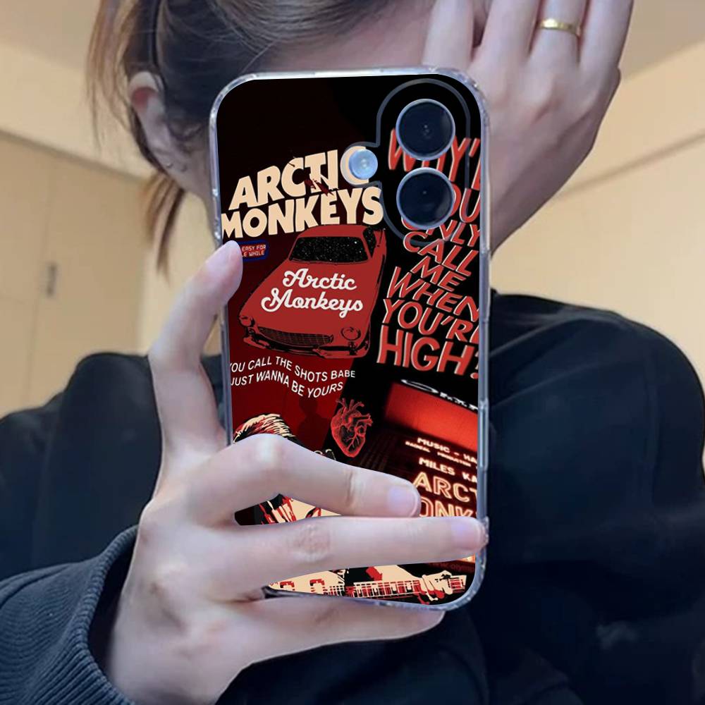Прозрачный силиконовый мягкий чехол из ТПУ для телефона Arctic Monkeys Для iphone 17 16 15 14 Plus 13 12 Mini 11 Pro Max Корпус Capa