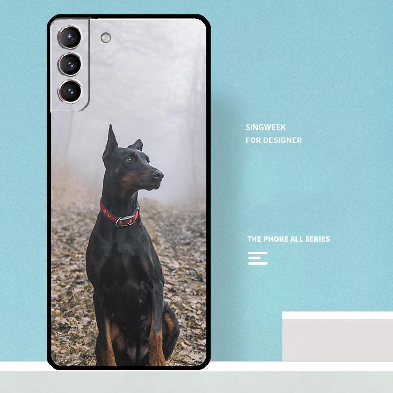 Doberman Dog Case For Samsung Galaxy S24 Ultra S20 S21 S22 S23 S25 Ultra S9 S10 Plus S25 FE Phone Cover