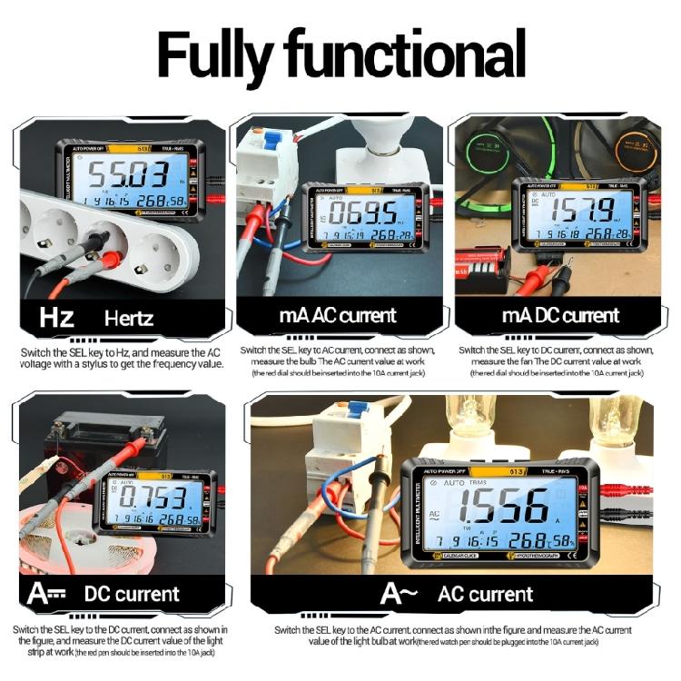 Ohmmeter Voltmeter with Backlit 4000 CountsDigital Multimeter Voltage Current Tester Multi Tester