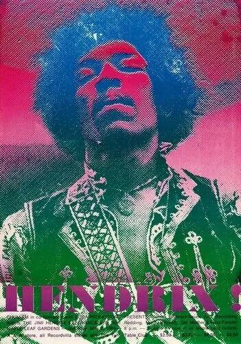 Jimi Hendrix Poster - Maple Leaf Gardens - High Gloss - Photo Quality Insert