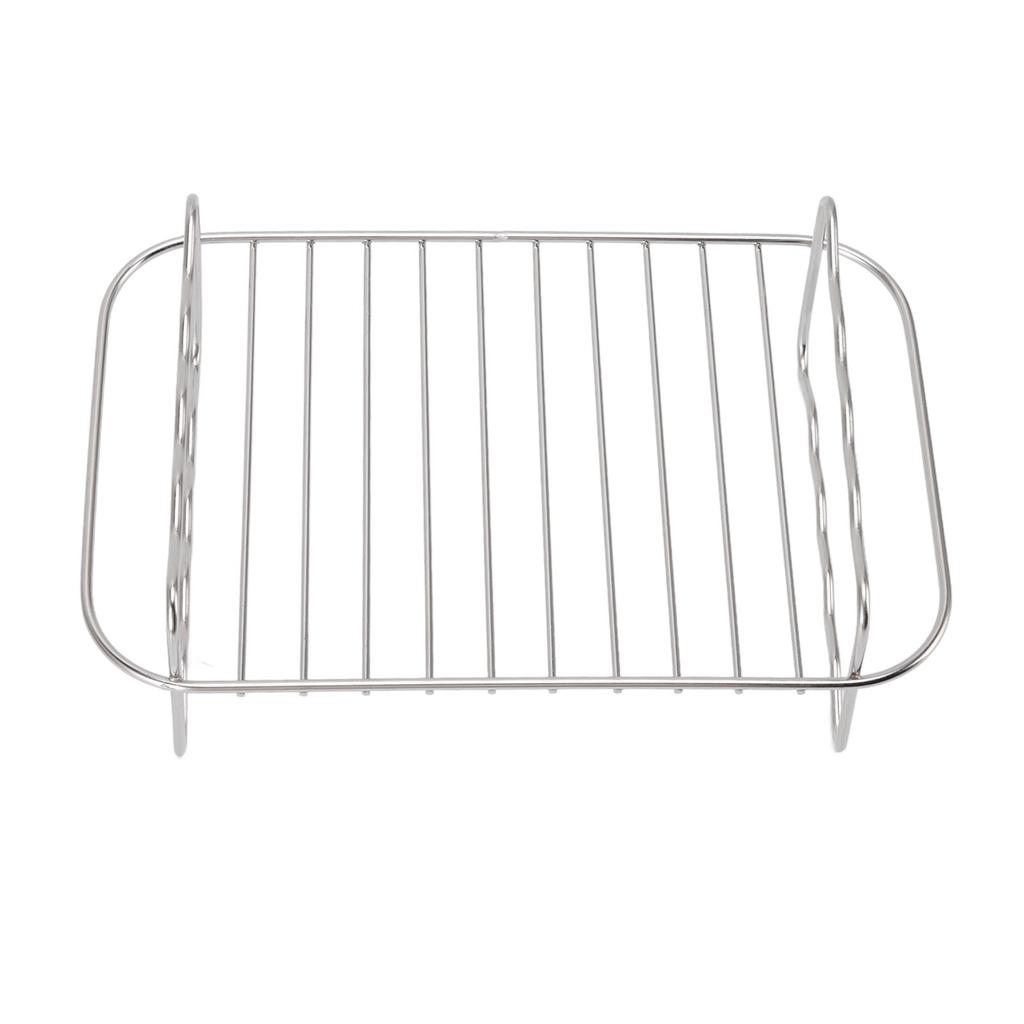 Fryer Rack Stainless Steel Rectangle Double Layer Fryer Accessory for NINJA FOOD 8QT Dual Basket