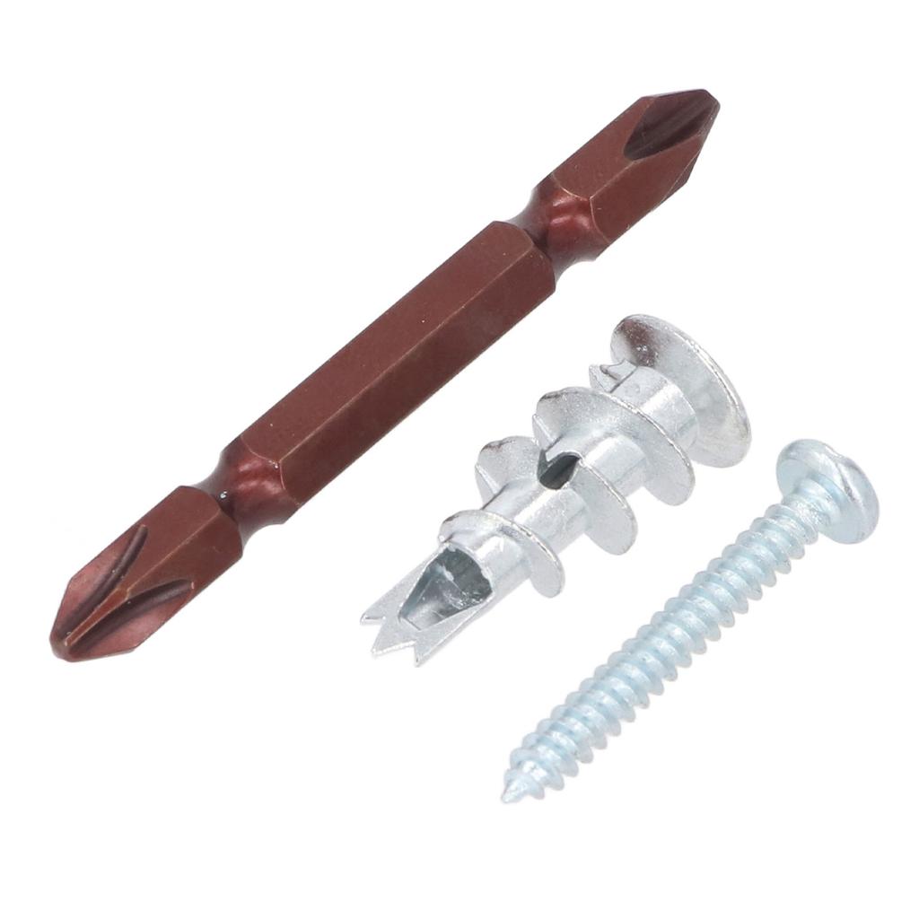 50 шт. Сверхпрочные полые металлические дюбели для стен и 50 шт. Винты из цинкового сплава, самосверлящие гипсокартон