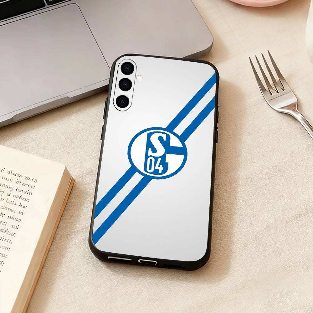 S-Schalke 04-PC-C Phone Case For Samsung Galaxy A73,A72,A71,A70,A53,A52,A51,Soft Silicone Black Cover