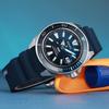 Seiko Prospex Padi Ограниченная серия Самурай 200м Водонепроницаемые Автоматический Механический Механизм Силиконовый Ремешок Часы 43.8мм Мужские Часы Синие SRPJ93K1