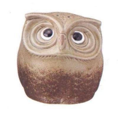 Спираль от комаров Banko Ware Owl, держатель для спирали от комаров Ash Glaze, высота подставки для спирали от комаров 16 см, сделано в Японии 10865