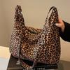 Корейский стиль Модный леопардовый принт Большая вместительная сумка-тоут Новая повседневная женская сумка через плечо Ретро сумка через плечо