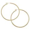 K18 Gold Hoop Earrings 50mm 2mm Width 1 Pair [Speranza] Women's