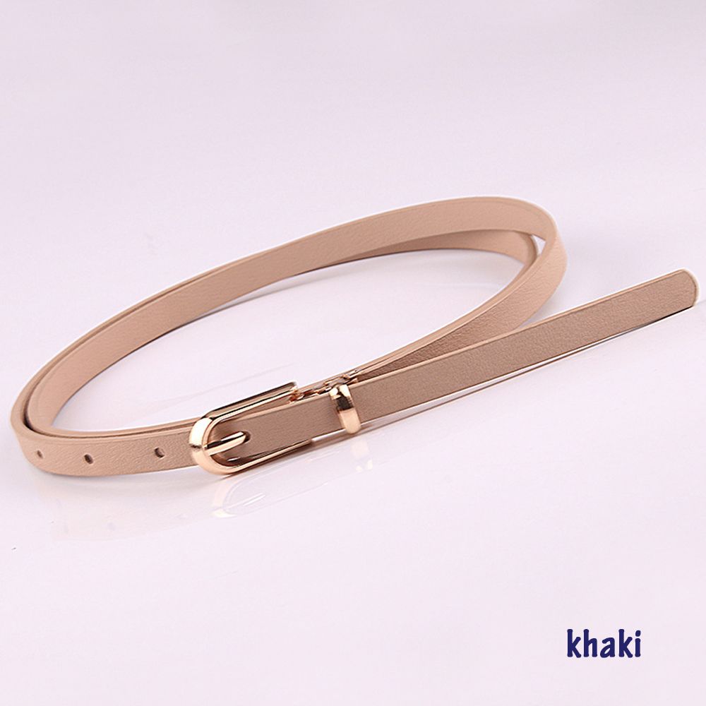 Fashion Sweater Graceful Dress Strap Adjustable Belt Thin Skinny Waistband Faux Leather Belts