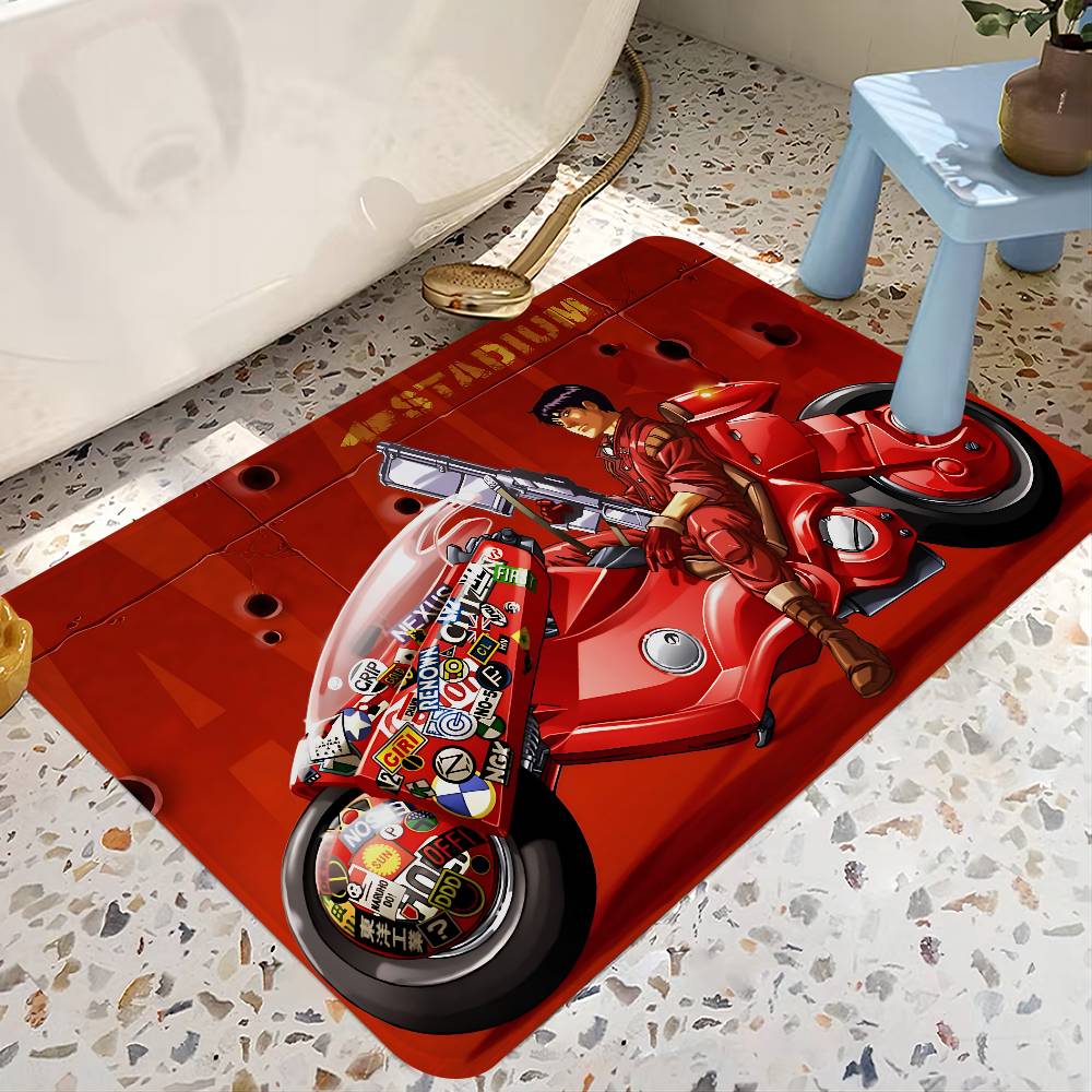 CARTOON AKIRA Floor Mat Rectangle Anti-slip Home Soft Badmat Front Door Indoor Outdoor Mat Hotel Decor Mat