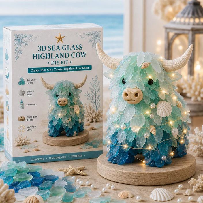 DIY3D Sea Glass Art Set - Coast and Christmas Collection