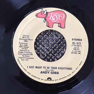 7inch Record ANDY GIBB - I Just Want To Be Your Everything RS872 RSO 1977 US Dance & Electronica Used