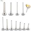 Alisouy 1PC Titanium Threadless Insert Pin Bar Parts Labret Post Barbells For Lip Piercing Earring Ear Tragus Stud Body Jewelry