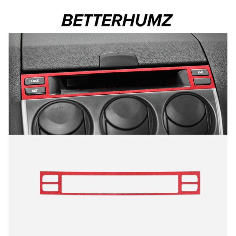 Betterhumz Для Mazda 6 2003-2015 Из Алькантары Рамка Часов Центральной Консоли Автомобиля Наклейки Отделки Аксессуары для Тюнинга Салона Автомобиля