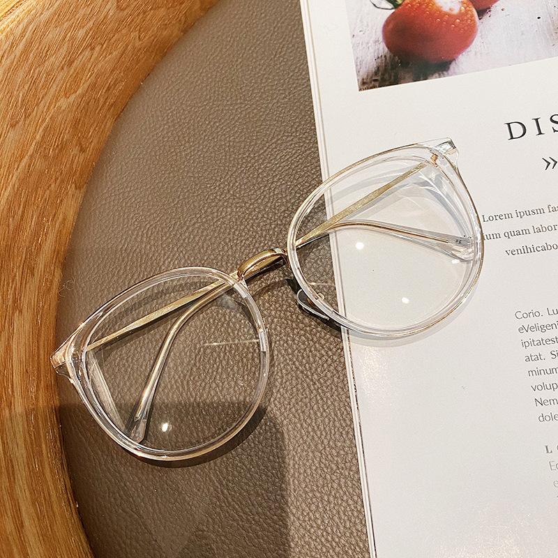 Vintage Retro Glasses Frame For Women Round Shape Anti Blue Light Eyeglass Frames Women High Quality Women'S Glasses