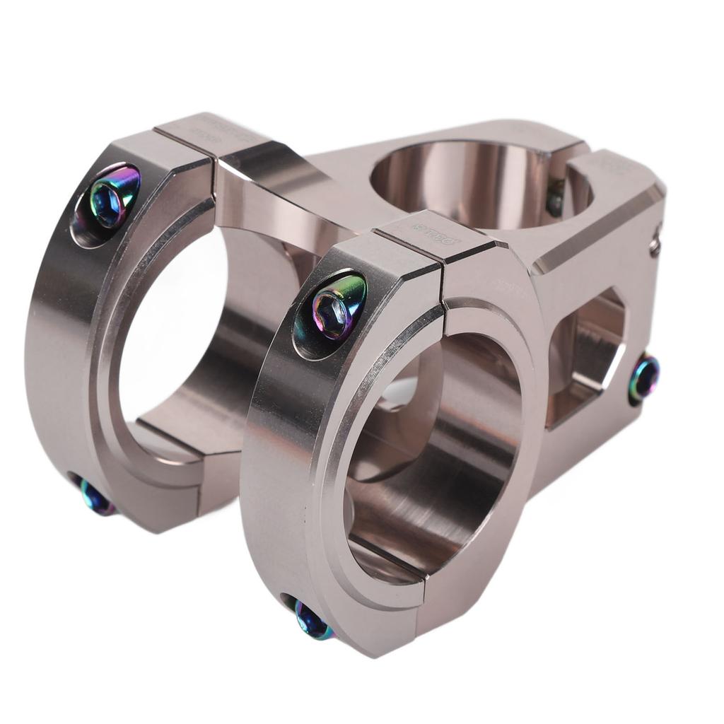 31.8mm Mountain Bike Stem Aluminum Alloy Lightweight DIY Short Handlebar Stem for Replacement Titanium