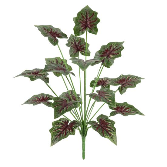 Искусственные зеленые растения 18 веток Устойчивые к УФ-излучению Реалистичная поддельная зелень Монстеры