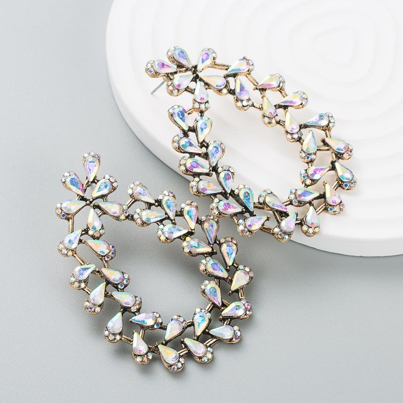 Женские длинные серьги-капли из титанового стального сплава, серьги-подвески, акриловые красочные хрустальные геометрические украшения для ушей