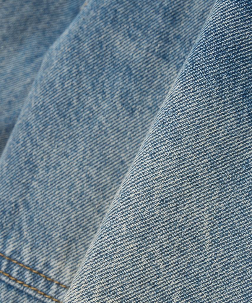 PHYSICAL DEPARTMENT Bermuda Cargo Denim Pants_Vintage Blue