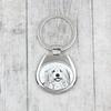 Coton De Tulear, Cotie - Keychain with a Dog, Keychain with a Print, Personalized Pendant from the Art-Dog Brand