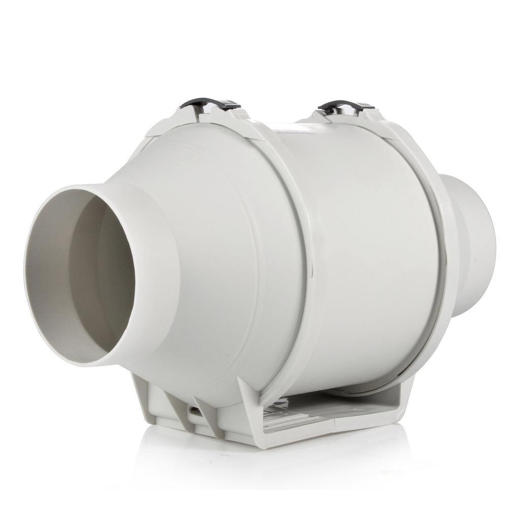 Канальный вентилятор 100мм Тихая система Зарегистрированный канальный вентилятор для покраски дома Круглый промышленный вентилятор Hon&Guan Мощный, Энергосберегающий, [Магазин с чеками]