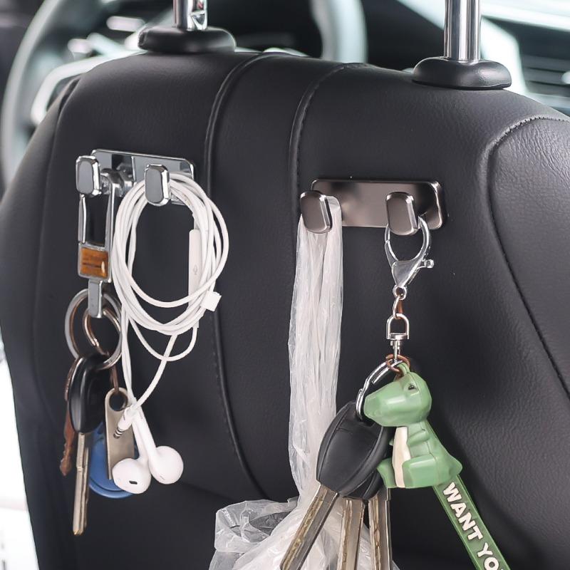 Автомобильные крючки из сплава, многофункциональная приборная панель автомобиля, центральная консоль, подвесной крючок для хранения, самоклеящийся крючок для спинки сиденья автомобиля