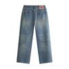 NVG.YOUNG Men's Straight-Leg Loose Fit Washed Jeans
