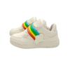 Cloud Rainbow Design Small White Shoes Breathable All-Matching and Lightweight Sneaker Women's Big Head Bread Casual Shoes Women's Round Head